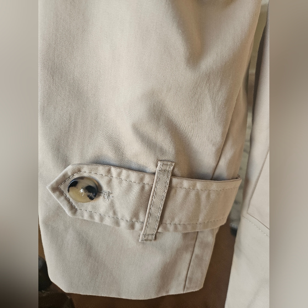 NWT Mango Double-Breasted Trench Coat Cream/Tan - Picture 8 of 16
